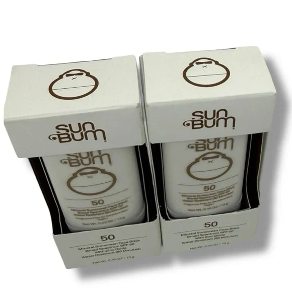 2x Sun Bum Mineral Sunscreen Face Stick SPF 50 Water Resistant 0.45oz EXP: 08/26 - Picture 3 of 4